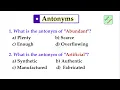 Antonyms set 2 all competitive exams academy by Deepak KR