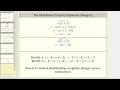 The Distributive Property with Negative Integers