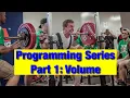 Programming Series Part 1 Volume Manipulation and Progression