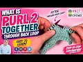 What is Purl 2 Together Through Back Loop - P2 Tog TBL with knitting