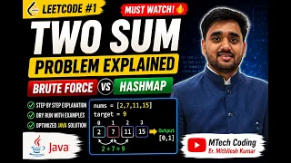 Two Sum LeetCode in Java Brute Force vs HashMap Step-by-Step Explanation