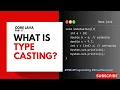 What is Type casting Core Java Telugu Explained