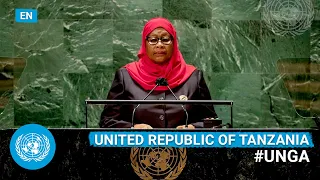 Tanzania President Addresses United Nations General Debate 76th Session English UNGA  Tanzania President Addresses United Nations General Debate 76th Session English UNGA