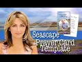 Seascape Prayer Card Template - The Funeral Program Site