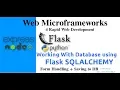 Web Microframeworks with Flask Express js - Using SQLAlchemy in Flask