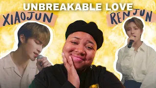 beautiful voices renjun xiaojun unbreakable love eric cover reaction 