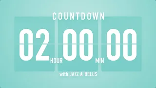 2 Hour Countdown Timer Flip Clock with Jazz Bells