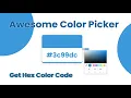How to Change Background Color and Generate Automatic Hex Color Value with Color Picker HTML CSS