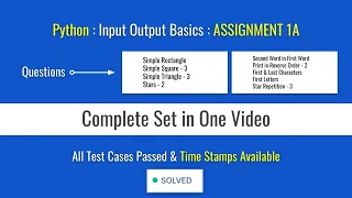 Assignment 1A Python Basics Coding Practice Simple Rectangle Square Triangle Stars and more