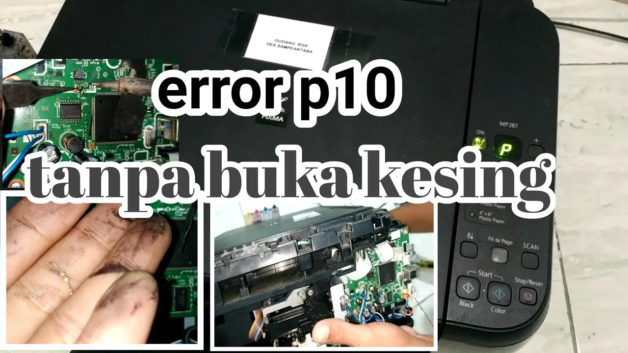 Cara Memperbaiki Printer Canon mP287 Error E05. 