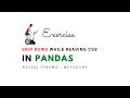 Exercise - skip rows in reading csv using pandas