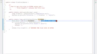 HOW TO GET FILE SIZE IN BYTES USING JAVA