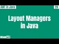Layout Managers in java tutorial awt layouts different types of layout managers in hindi