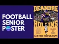 How to Create a High School Senior Football Poster in Canva Sports Poster Design