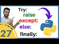 Manejo de Excepciones en Python try except else finally raise 027
