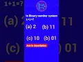 Binary number system