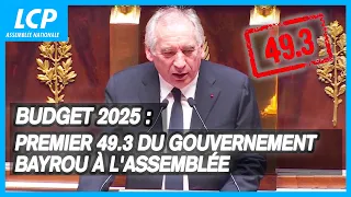 François Bayrou déclenche le 49.3 sur le projet de loi de finance 2025
