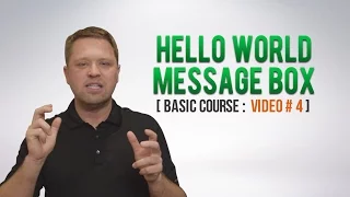 Excel VBA - Hello World Message Box