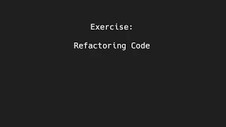 Python Exercise Refactoring code