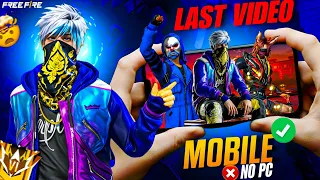 I Quit Free Fire In Pc 😭 Only Mobile Gameplay