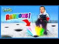 🌈 RAINBOWS in a FROZEN lake!!! Kids winter fishing adventure Mp3 Song Download