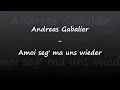 Andreas Gabalier - Amoi seg' ma uns wieder (Lyrics) | Musik aus Österreich mit Text