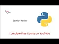 Python Course for Beginners - Section Review