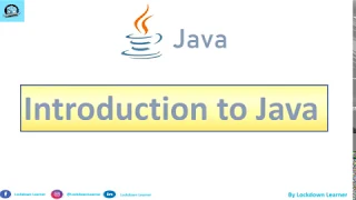 Java Tutorial For Beginners 1 - Introduction LockDown Learner
