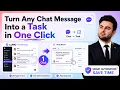 Turn Any Chat Message Into a Task in One Click BoardPlus Team Messenger