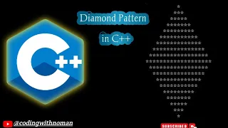 Print Diamond Shape Pattern in C Diamond Star Pattern in C codingwithnoman