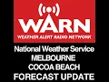 MELBOURNE AND COCOA BEACH FLORIDA FORECAST - UPDATE