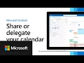 How to share and delegate your calendar - New Outlook for Windows