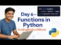 Day 6 - Functions in Python Built-in User-defined Parameters Return Values Default Arguments