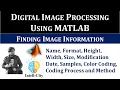 Finding Image Information in MATLAB