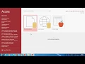 Ms-access Lesson 1 - create table
