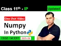 One Shot Numpy Library class 11 IP 065 S4SUREN