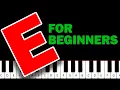 RUSH E - Easy Beginner Piano Tutorial
