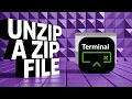 How to Unzip a Zip File from the Terminal in Linux GUIDE