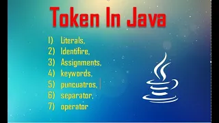 Token in Java literals identifiers assignment operators punctuators separators keyword