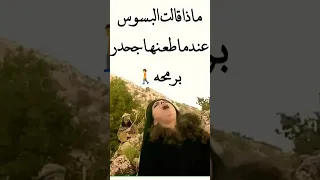 ماذا قالت البسوس عندما طعنها جحدر        دندنها