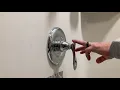 Menard s Tuscany shower head temperature adjustment