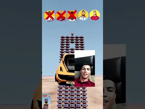 Ronaldo ‼️ Messi ‼️ Vinicius ‼️ Zlatan ‼️ American Football 👌⚽#beamngdrive #simulator #viral