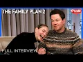 Mark Wahlberg Michelle Monaghan FIGHT over fake Christmas trees The Family Plan 2 Interview