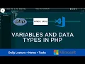 lect 3 Demystifying PHP Variables and Data Types A Beginner s Guide