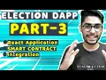 Election Dapp Smart contract Interaction with react and web3