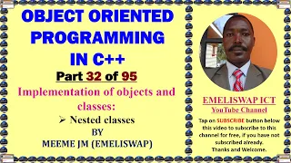 Nested Classes in Implementation of Objects and Classes in C OOP