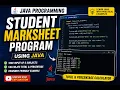 Student Marksheet Program in Java Calculate Total Percentage Java Beginner Project
