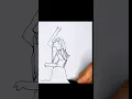 one line drawing of a couple dance