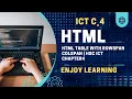 HTML TABLE with rowspan colspan HSC ICT Chapter4 HTML Tutorial for beginner