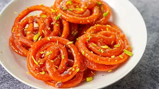 instant crispy jalebi recipe homemade juicy crunchy jalebi recipe yummy